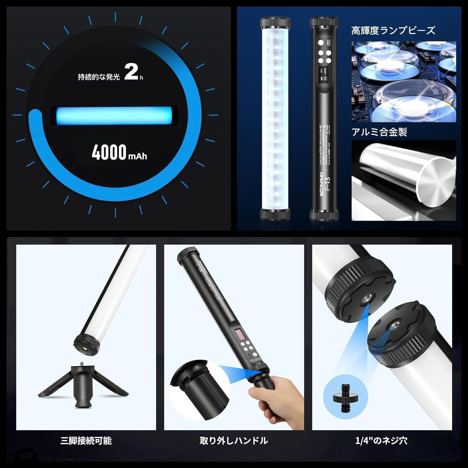 フル 2500-8500K色温度