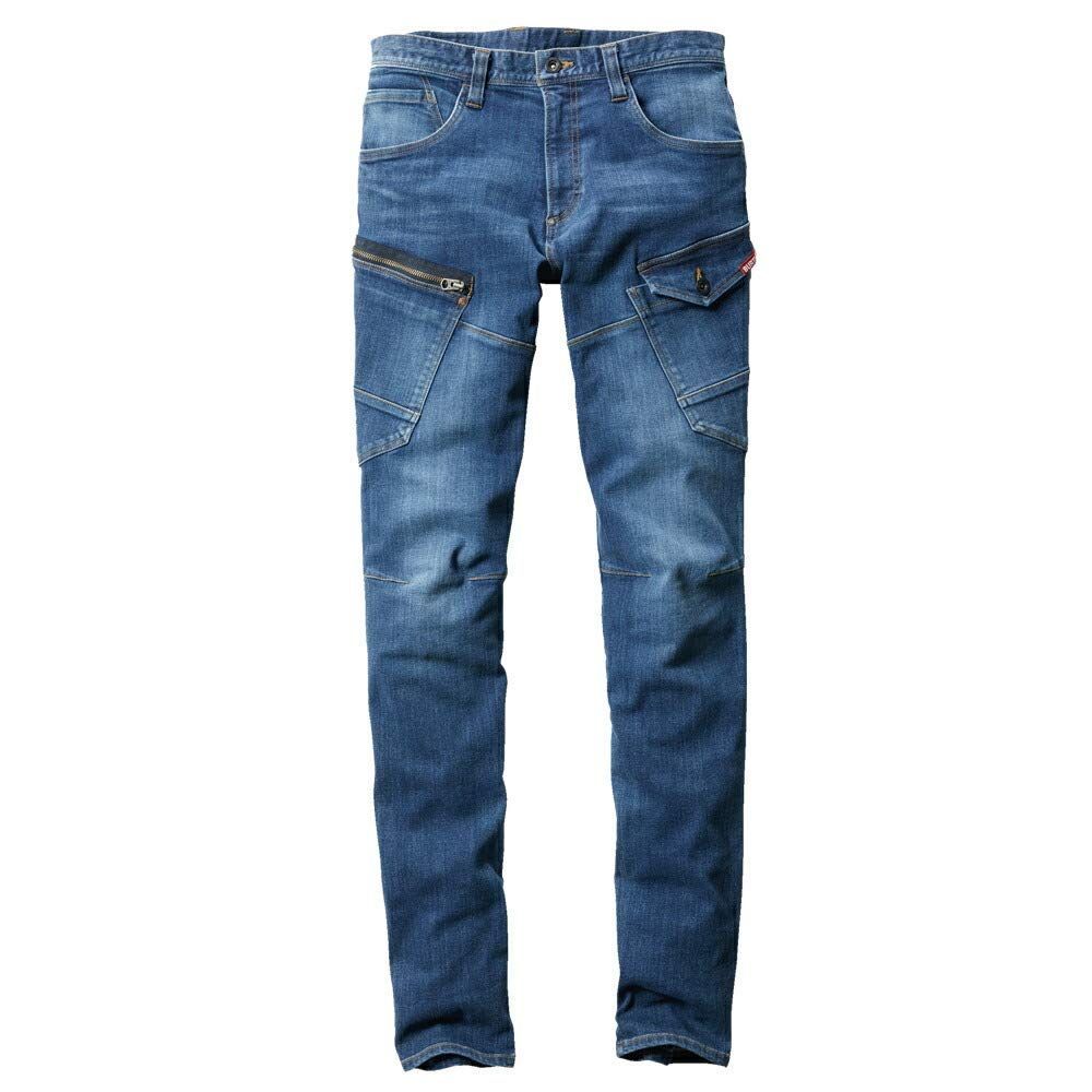 SS_45インディゴ バートル 作業服 カーゴパンツ ユニセックス 5012 コーデュラクールストレッチデニム SS 45インディゴ