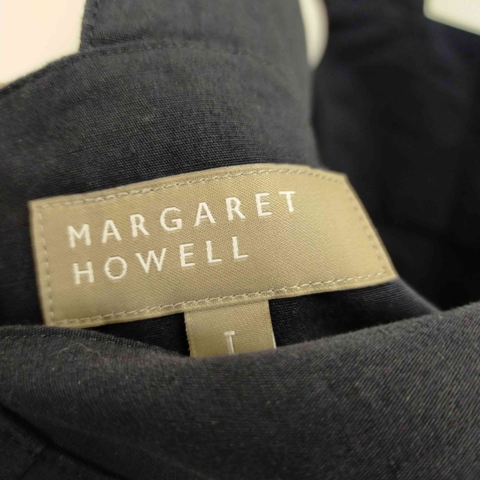 マーガレットハウエル MARGARET HOWELL コットンリネンシルクポプリン エプロン ワンピース レディース JPN：1