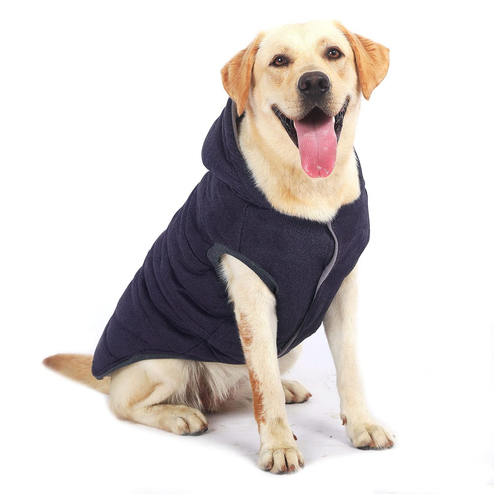ZUNEA ペット 犬服 ジャケット パーカー 中型犬 大型犬 秋冬 フリース ZUNEA 犬服 秋冬 ダウン ジャケット コート 小型犬 ハーネスベスト パーカー 暖かい 防寒 ジッパー式 フリース 綿服 おしゃれ あたたかい