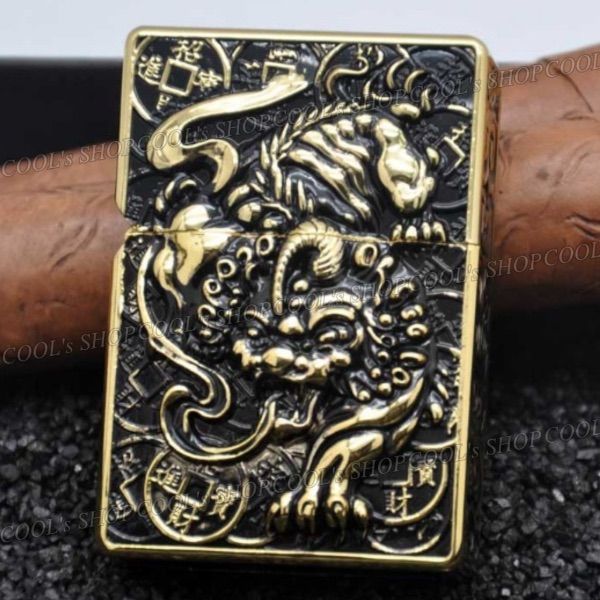 財神 貔貅 フルメタルジャケットオイルライター ZORRO ヒキュウ zippo