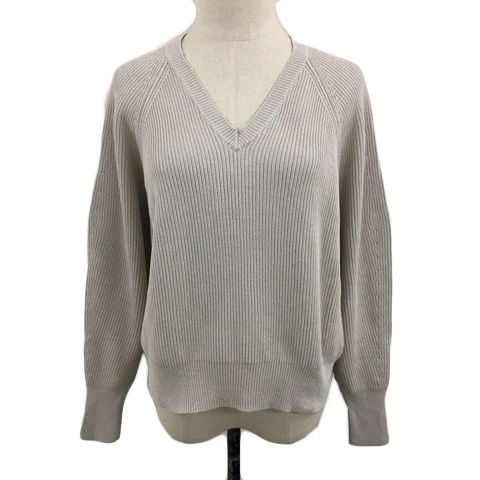 UNITED ARROWS green label relaxing - green label relaxing(グリーンレーベルリラクシング) 長袖セーター レディース - ライトブラウン Vネック/麻 UNITED ARROWS green label relaxing - green label relaxing
