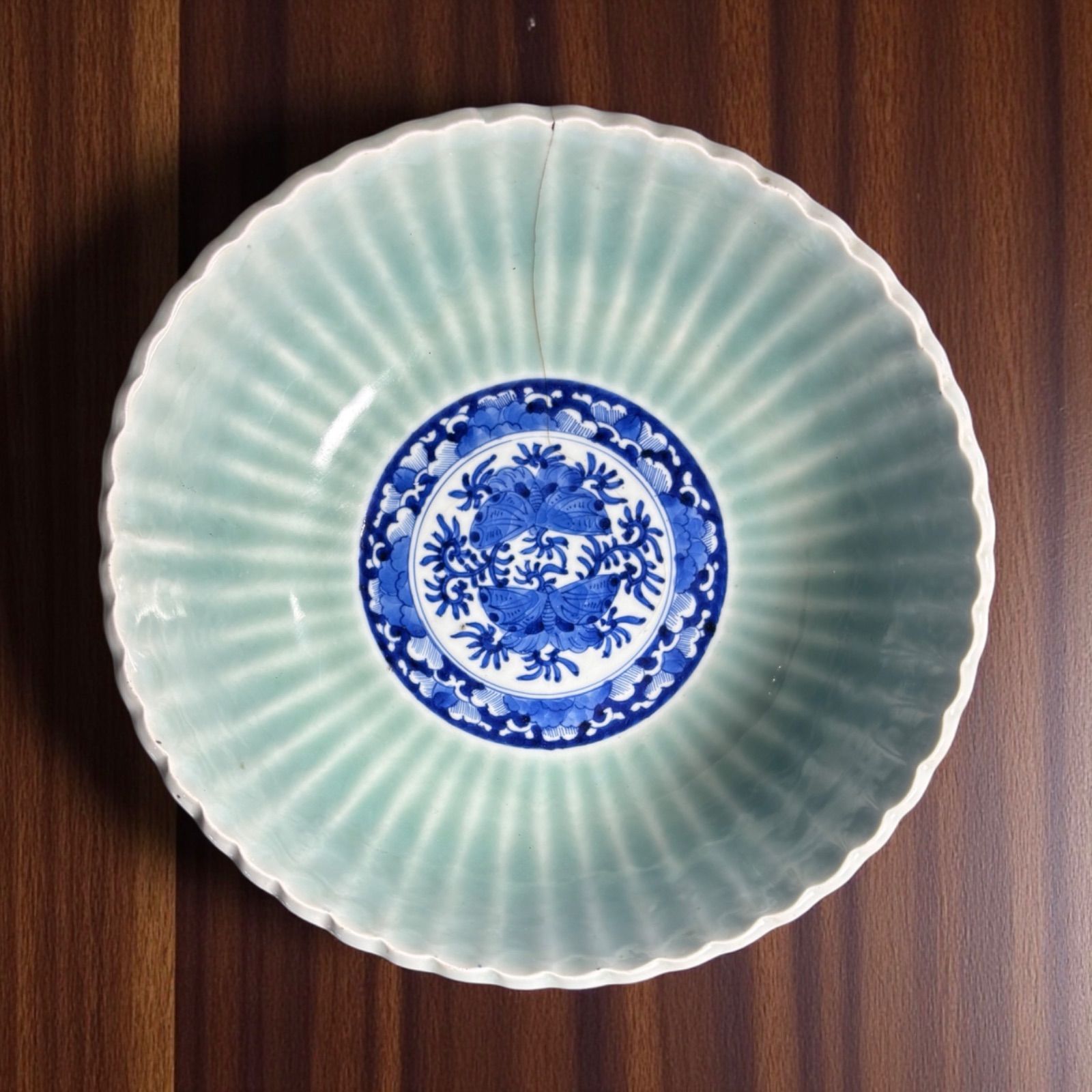 古伊万里 染錦 唐華文 鉢 明治時代 【F】古伊万里 和食器 時代物 染