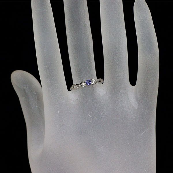 ☆レアストーン☆ 天然ベニトアイト ダイヤモンド リング 計0.147ct PT ベニトアイト – Mico宝飾店