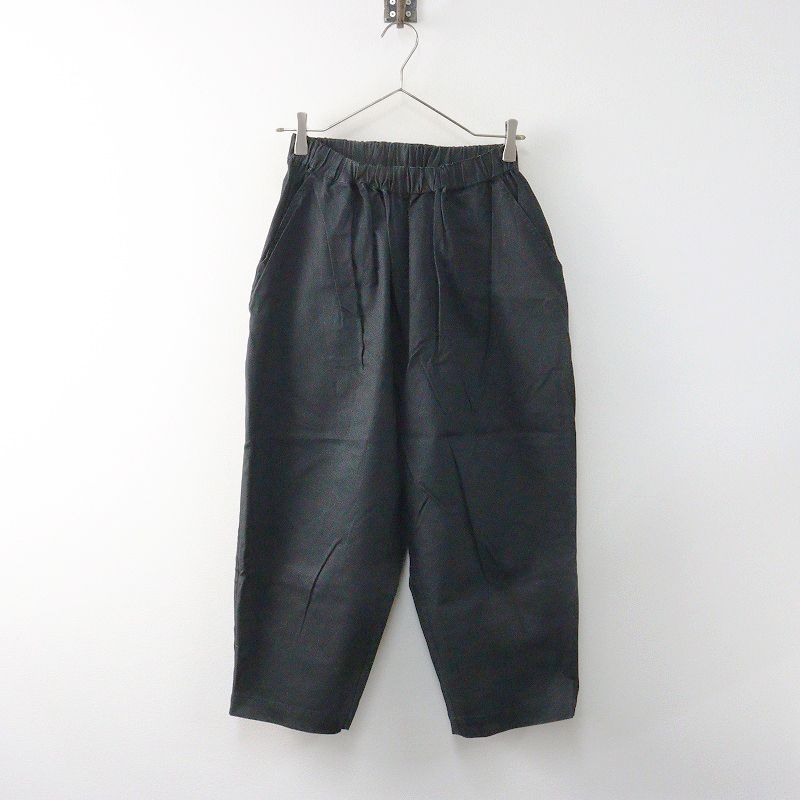 オローネ TANDEY ニューバルーンパンツ＼ブラック コットンリネン  