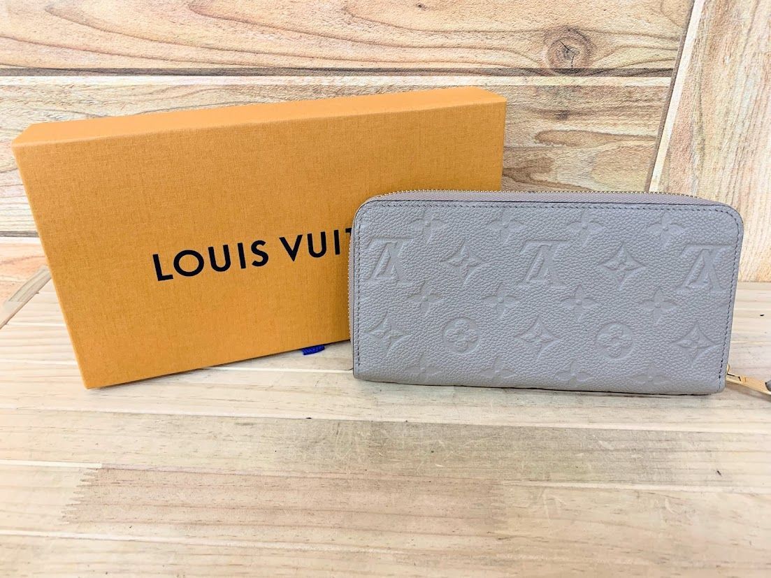 LOUIS VUITTON ルイヴィトン M69142 モノグラムアンプラント ジッピーウォレット 長財布 ブリューム グレー