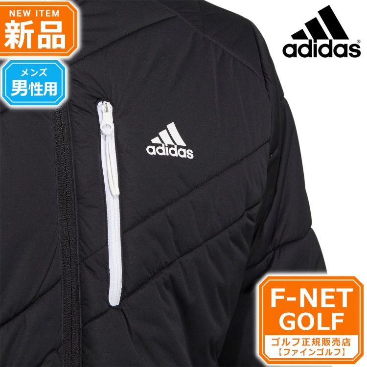 【adidas /アディダス】Golfゴルフ秋冬保温中綿フルジップジャケットXL 新品 【ブラック】秋 冬 adidas アディダス ゴルフウェア DJ566 ビッグ