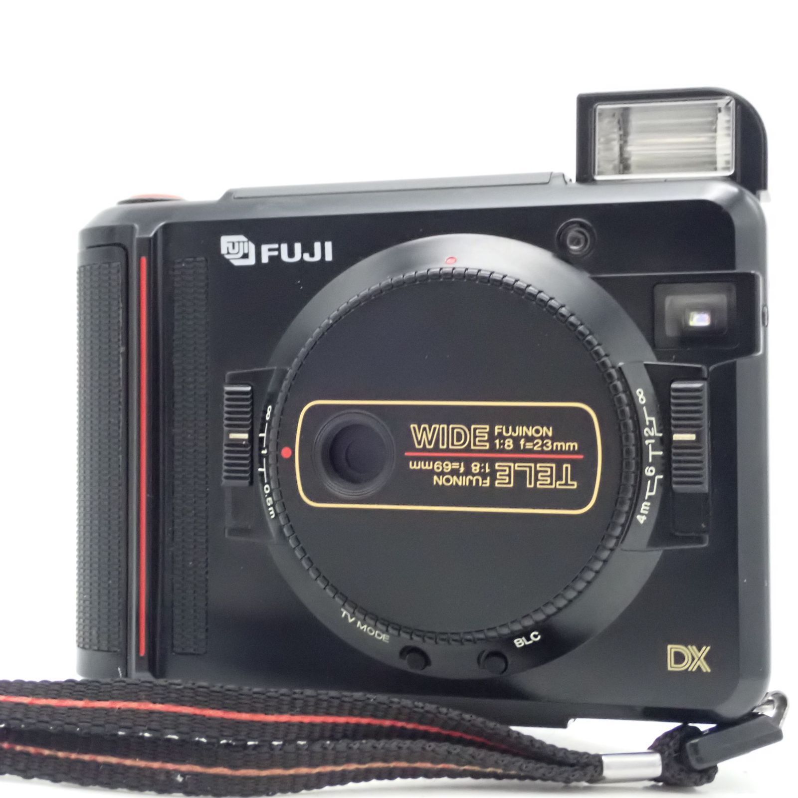 FUJIFILM TW-3 DX Tele wide ハーフフレイムフィルムカメラ 望遠広角 内蔵電池 交換済 シャッターフラッシュ連写OK 9011603