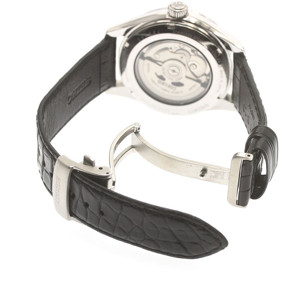 SEIKO セイコー プレザージュ 自動巻き デイト ブラック文字盤 腕時計