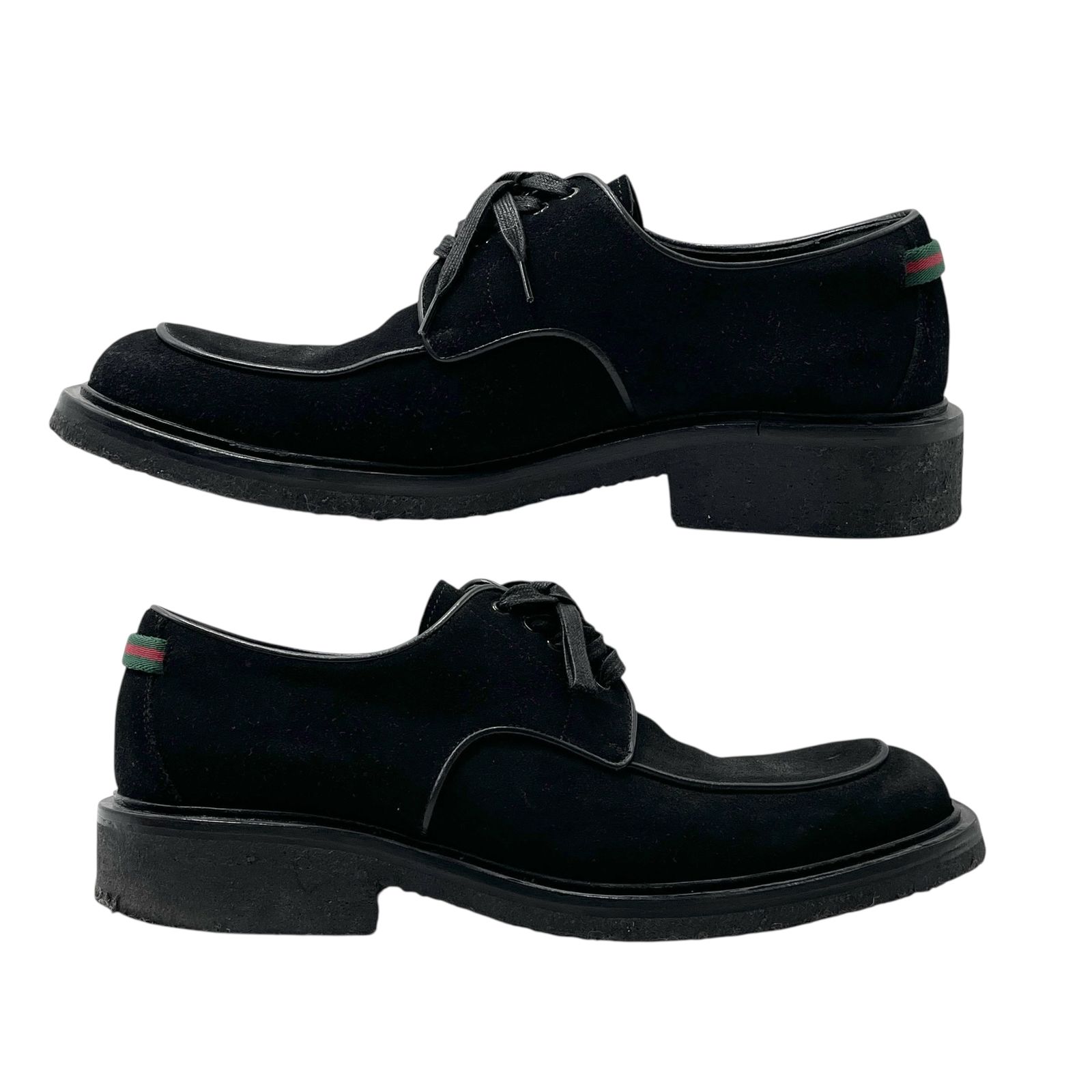 レースアップ スエード