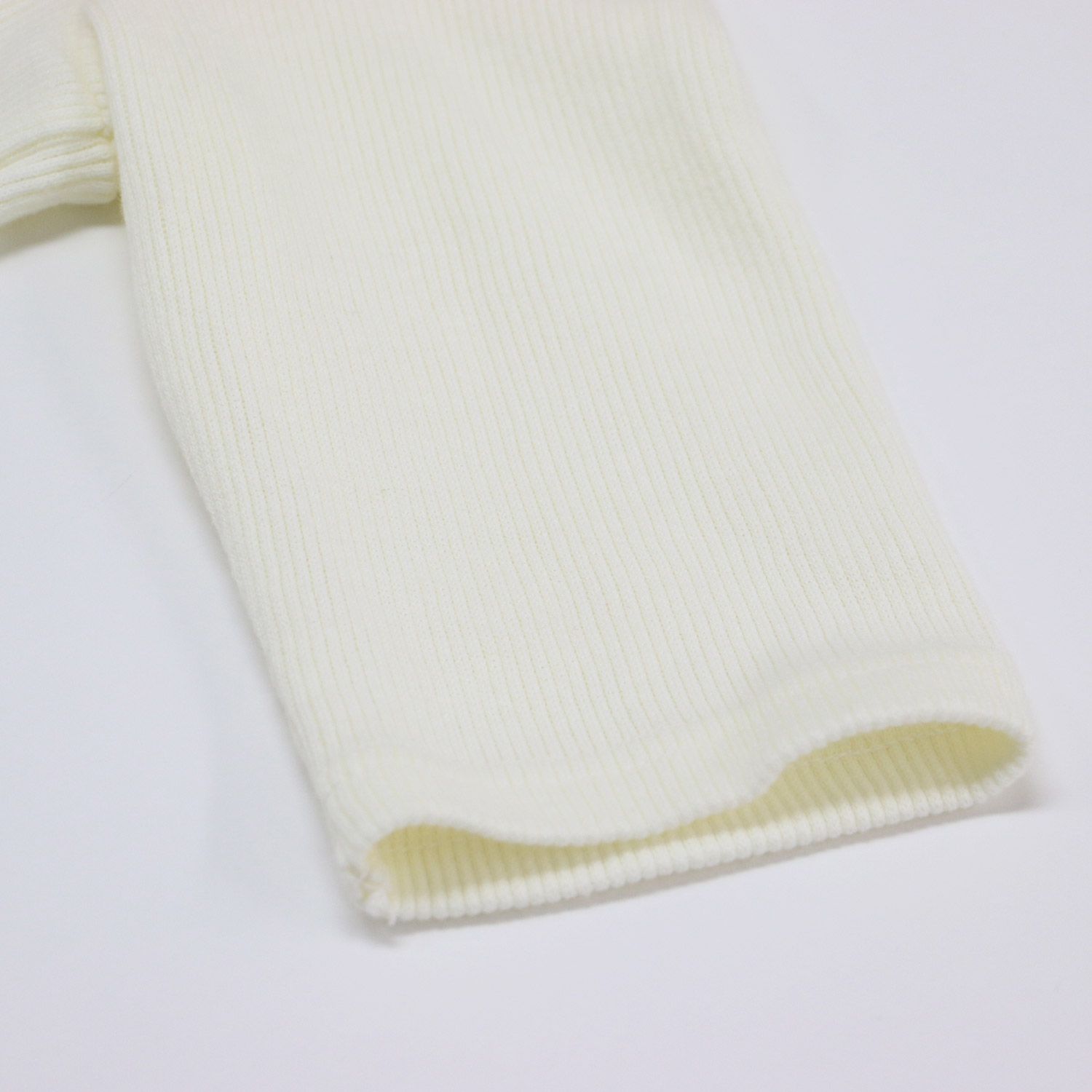HAUNT ハウント ニット オフホワイト 白 サイズ:38 M / オフショルダー トップス / OFF SHOULDER TOPS 5分袖 リブ / トップス セーター【レディース】【中古】 HAUNT ハウント ニット オフホワイト 白 サイズ:38 M / オフ