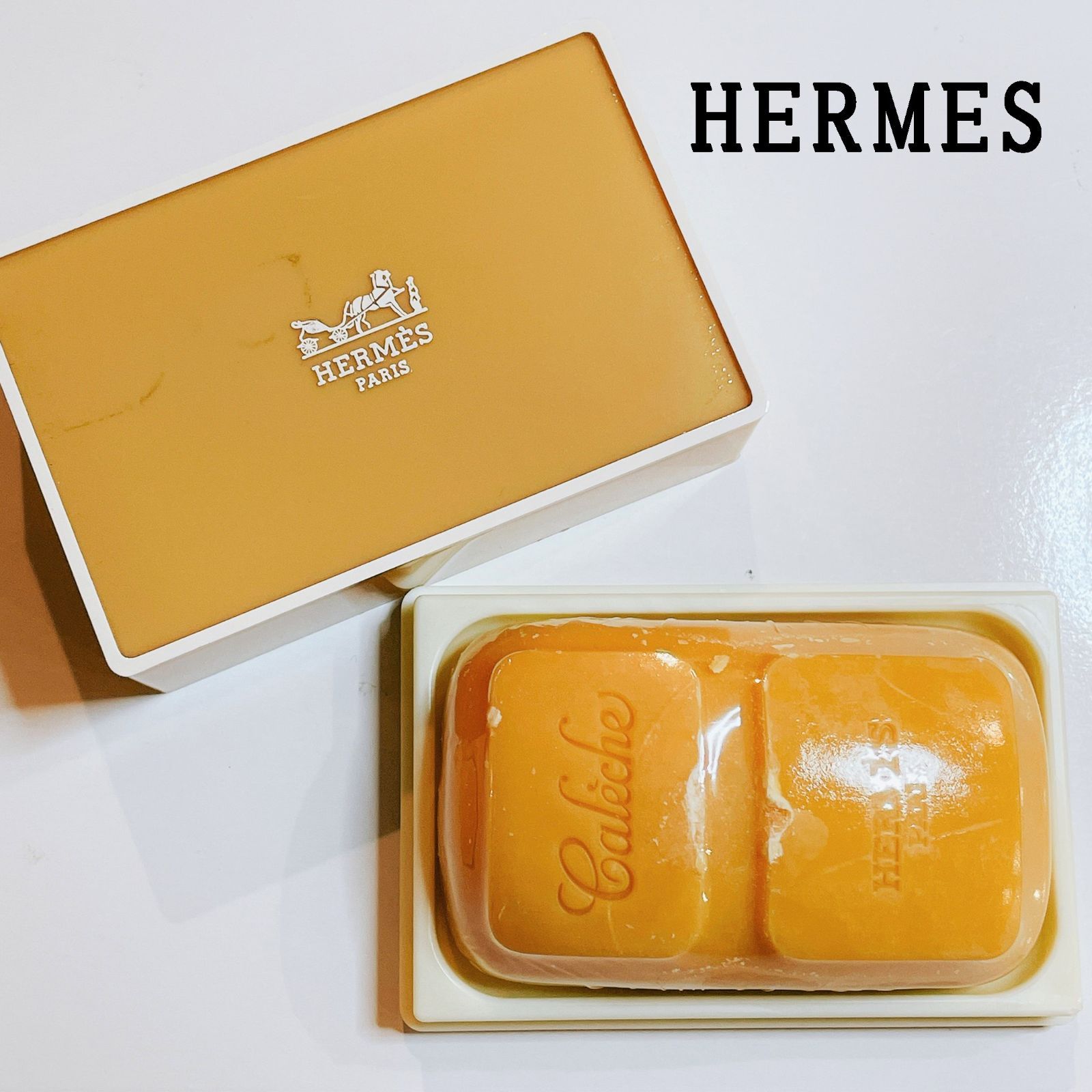 未使用】HERMES エルメス カレーシュ 石鹸 24g✕２ - ボディケア