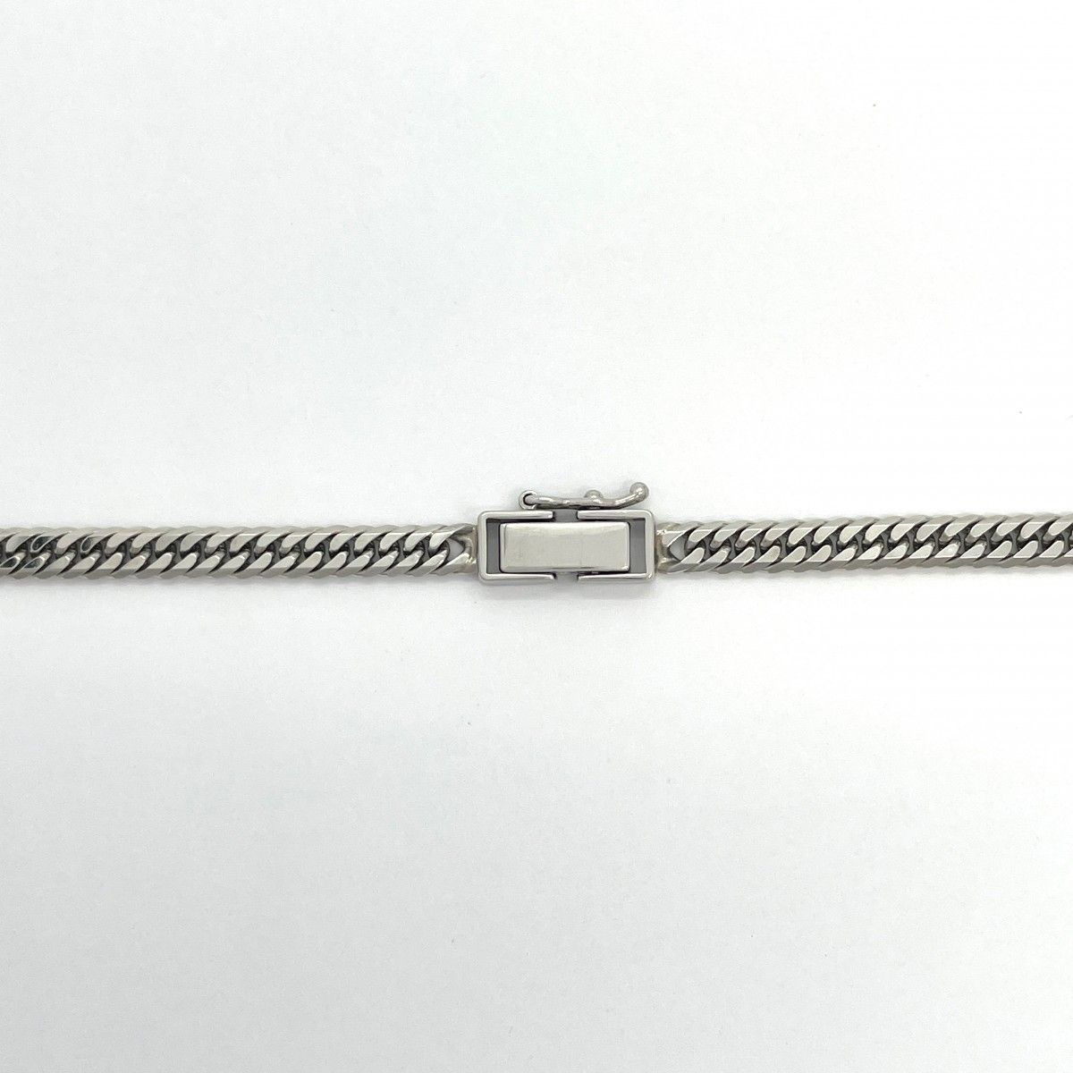 5khe027】喜平 ネックレス Pt850 プラチナ 6面 ダブル 51.3cm 30.6g  