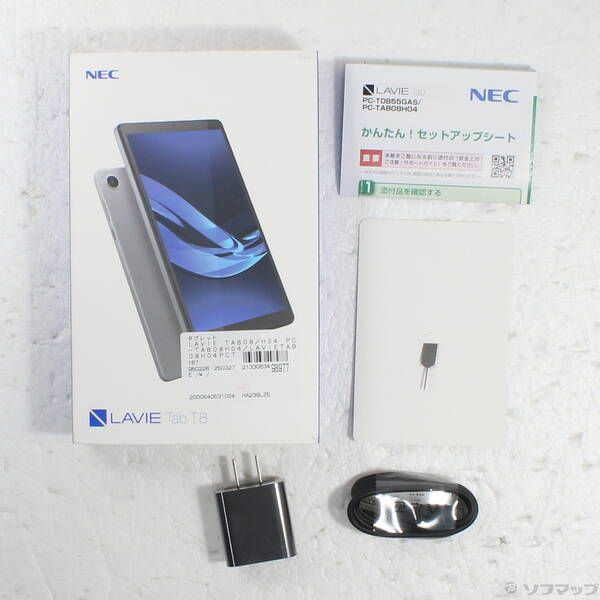 品〕 LAVIE Tab T8 TAB08／H04 32GB アークティックグレー PC-TAB08H04