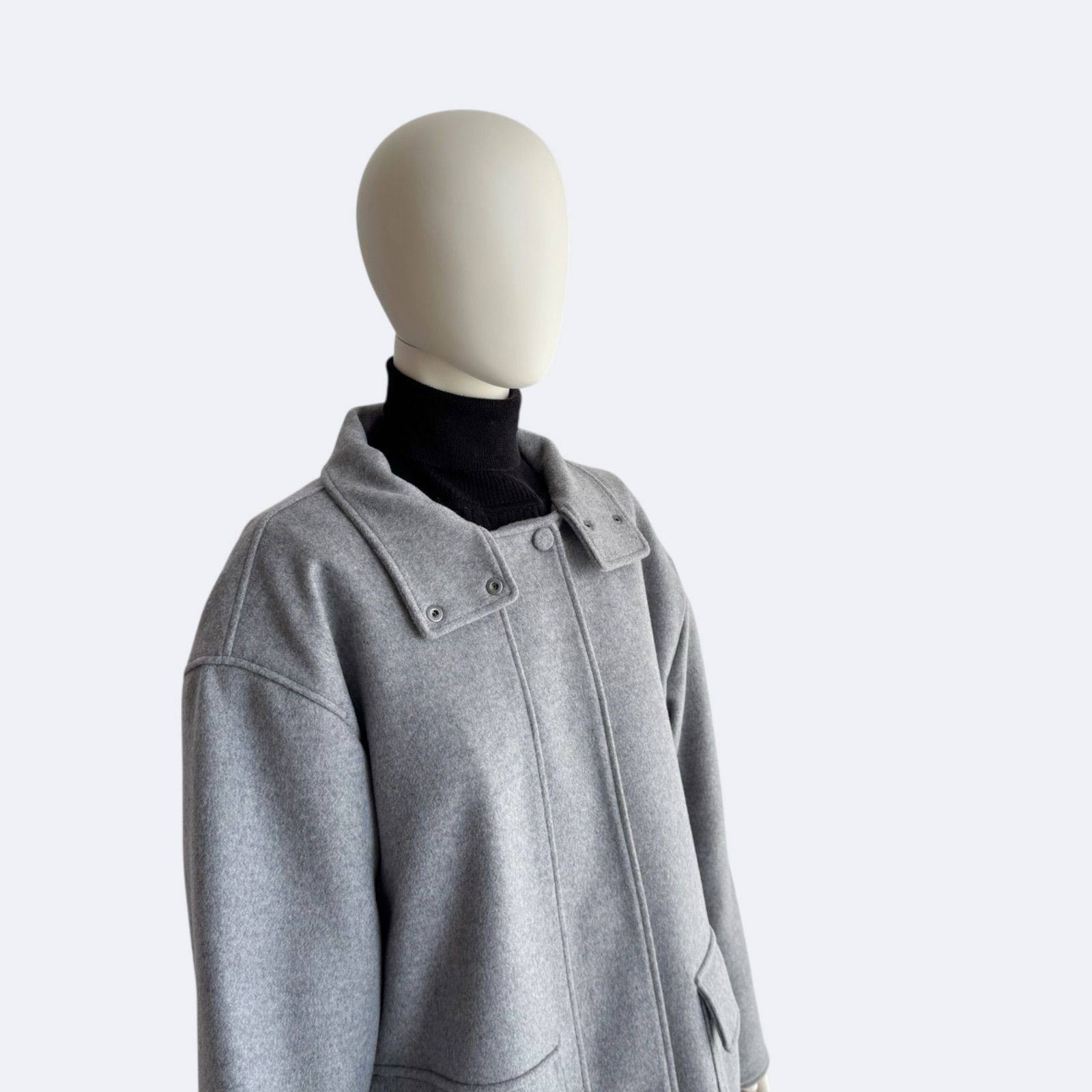 Theory セオリー ショートコート グレー レディース ジャケット ウール