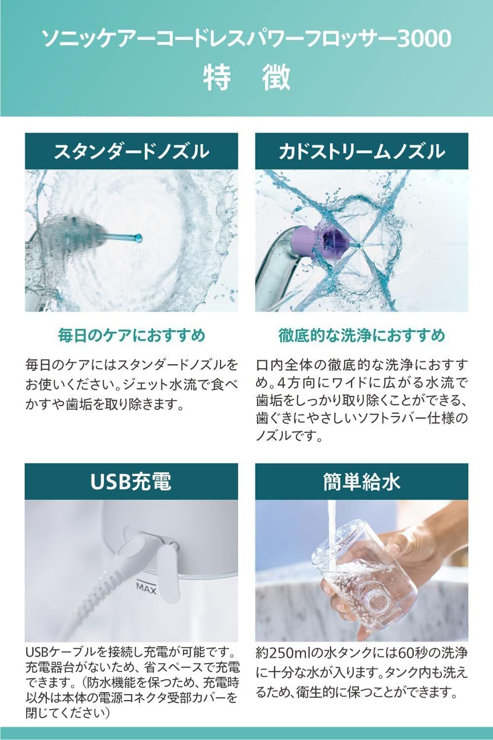 コードレスパワーフロッサー3000