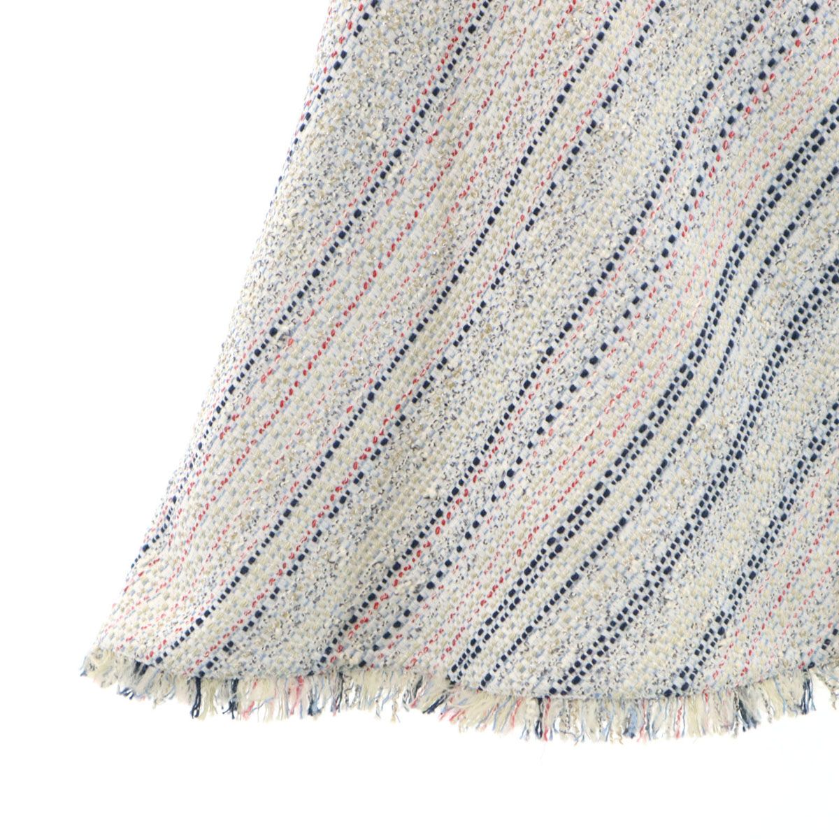 未使用 Rene ルネ 日本製 ミディ丈 TISSUE社 ツイード アシメ フレア