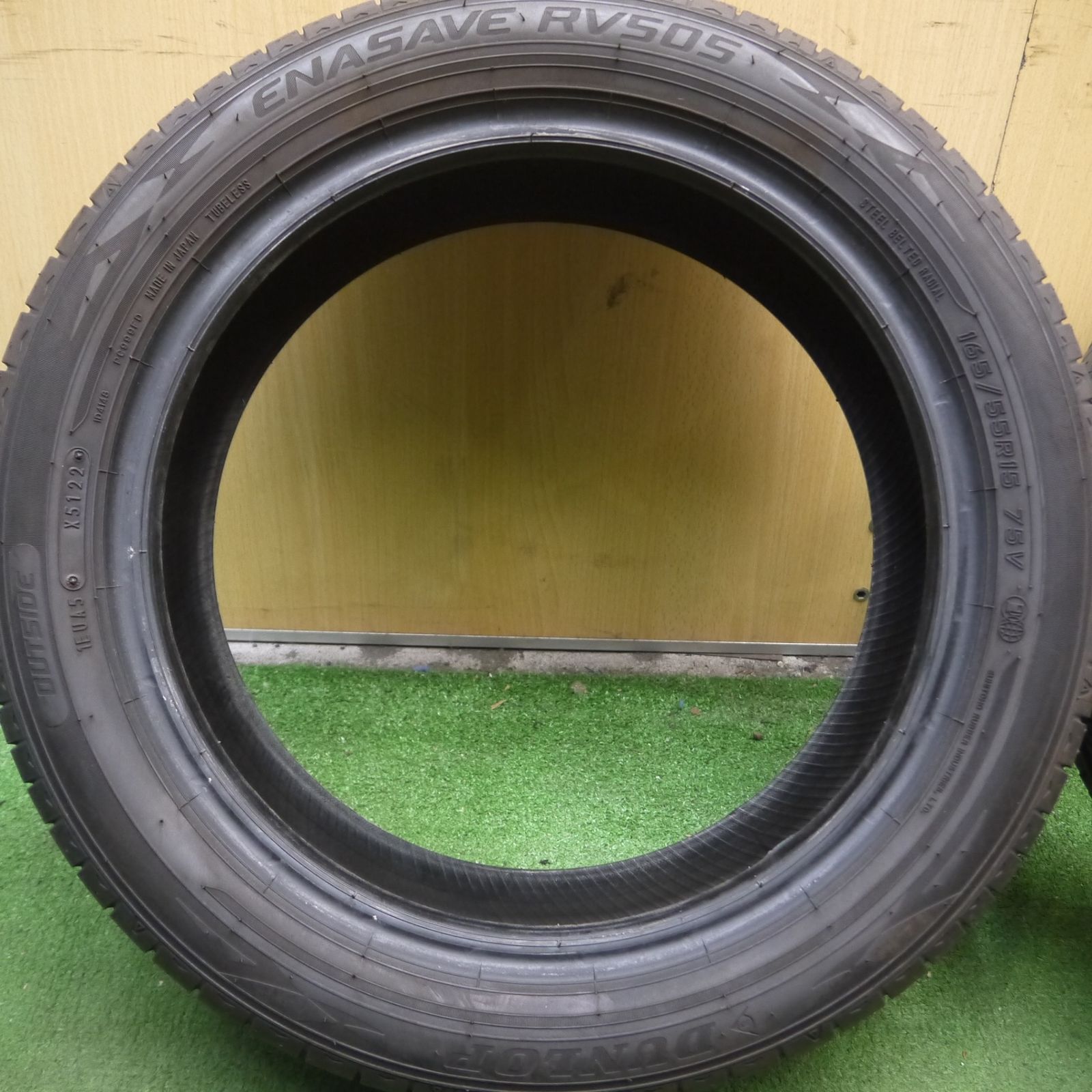 ④バリ山 22年製 ダンロップ エナセーブ RV505 165/55r15 4本 エナセーブ 4本セット DUNLOP ダンロップ EC204 165/60R15 77H