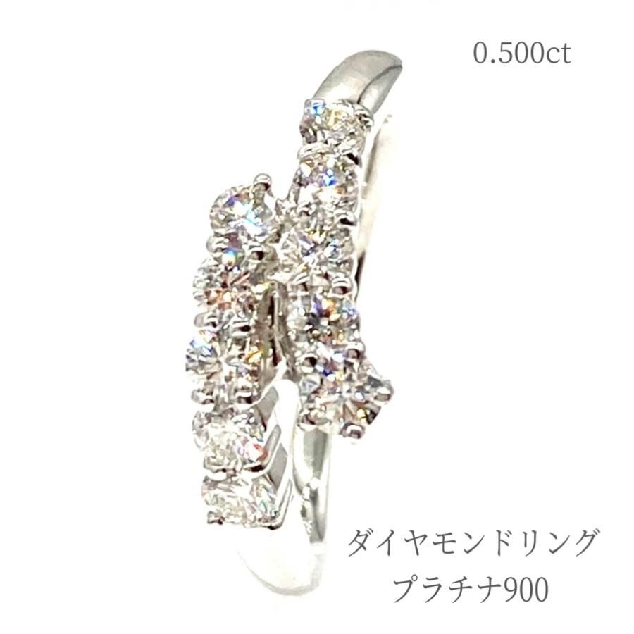 プラチナ リング 10号 pt 900 刻印 ダイヤモンド 指輪 ...