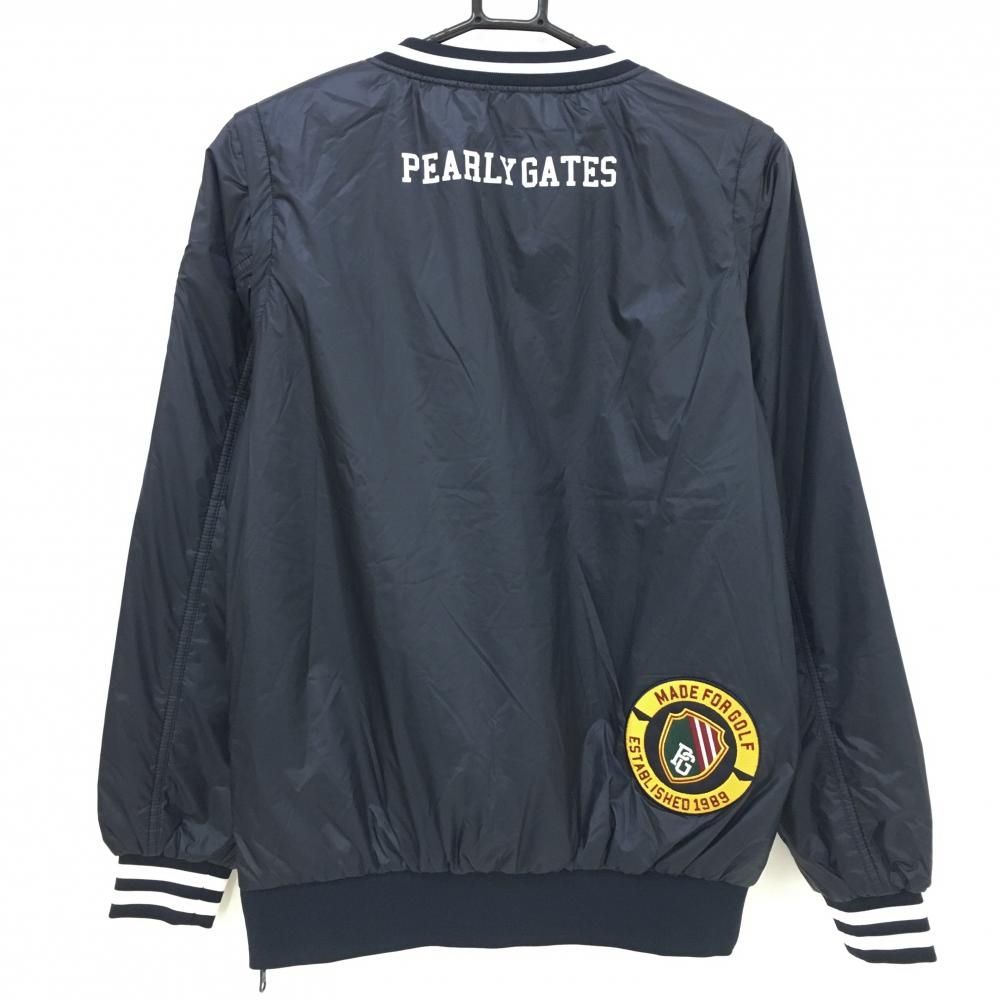 パーリーゲイツ 中綿リバーシブルスニード ネイビー 片面レッド 袖着脱可 ブルゾン 防風 メンズ 3 S ゴルフウェア PEARLY GATES