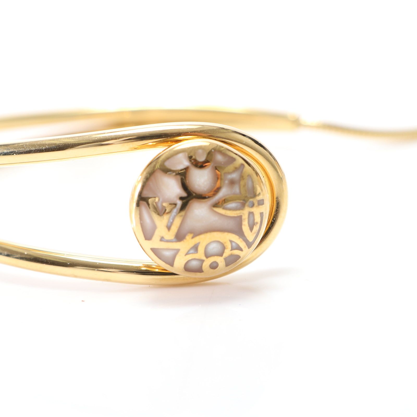 美品 ルイヴィトン ブラスレ セレスト バングル M65976 ゴールド  