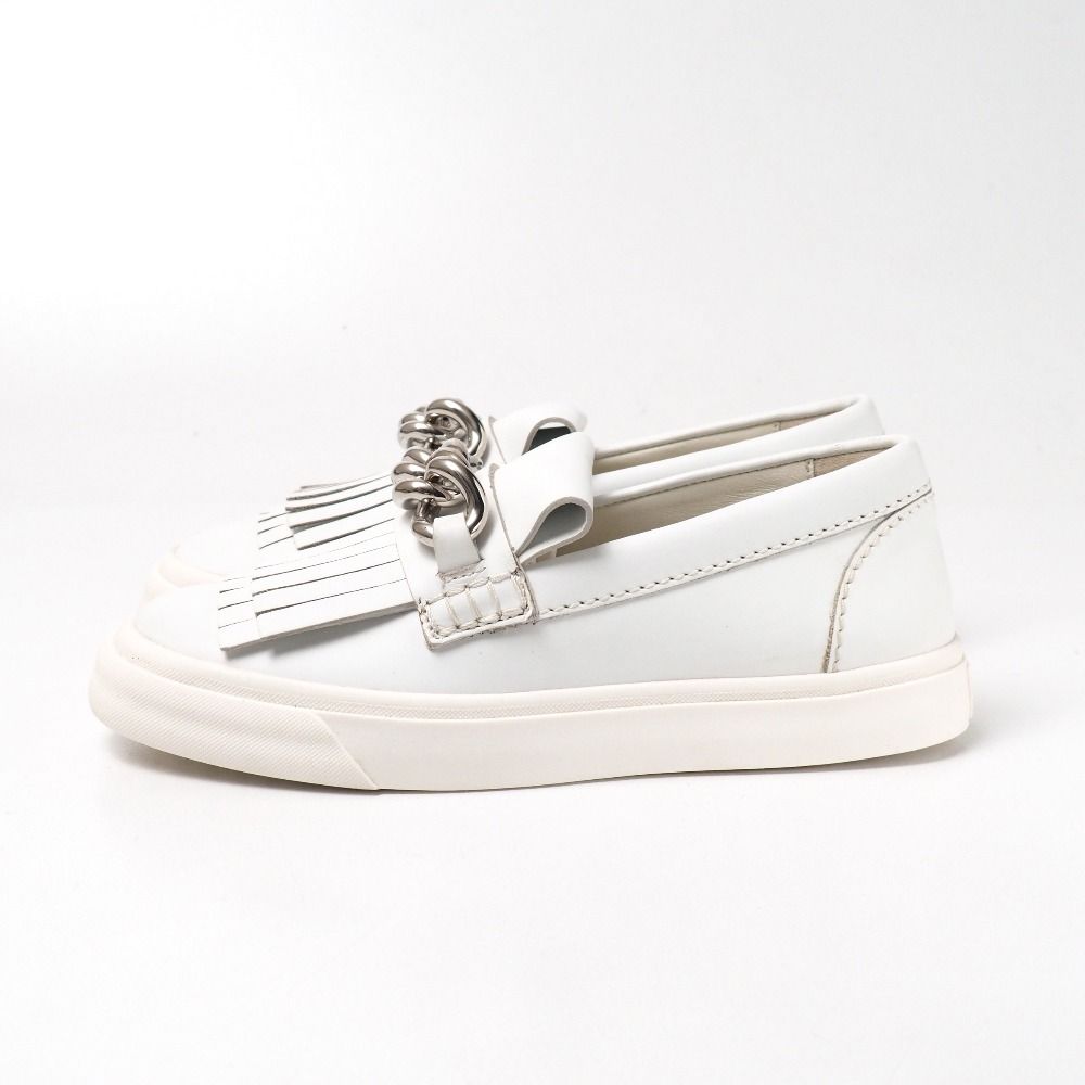 GIUSEPPE ZANOTTI ジュゼッペザノッティ スリッポン サイズ35 ローカット タッセル チェーン装飾 レザー スニーカー 靴 ブランド古着 20250917|RA6068