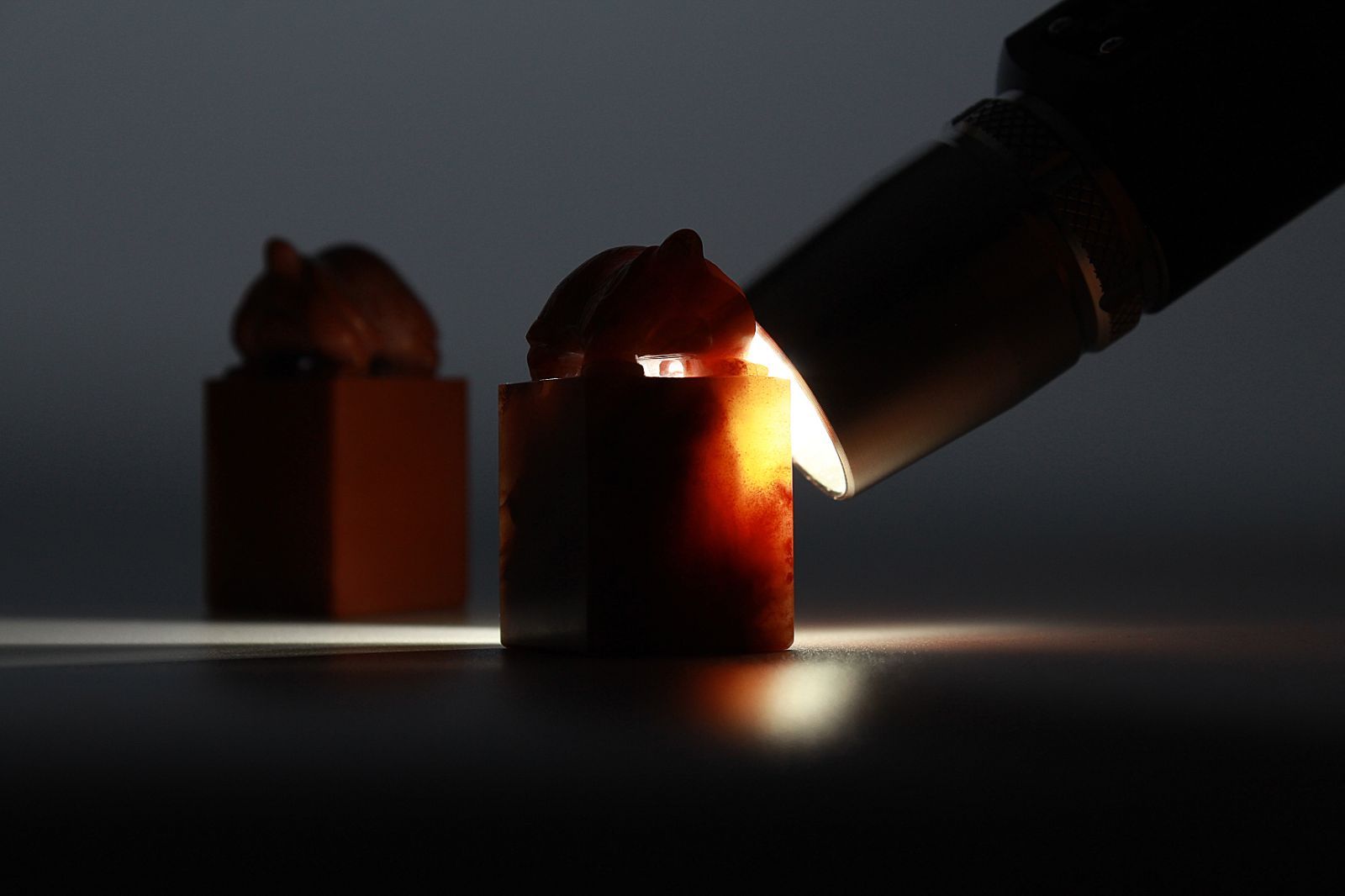 高級印材 対章 ラオス石 亀鈕印材 篆刻 書道 美術品 書道具 書道 【