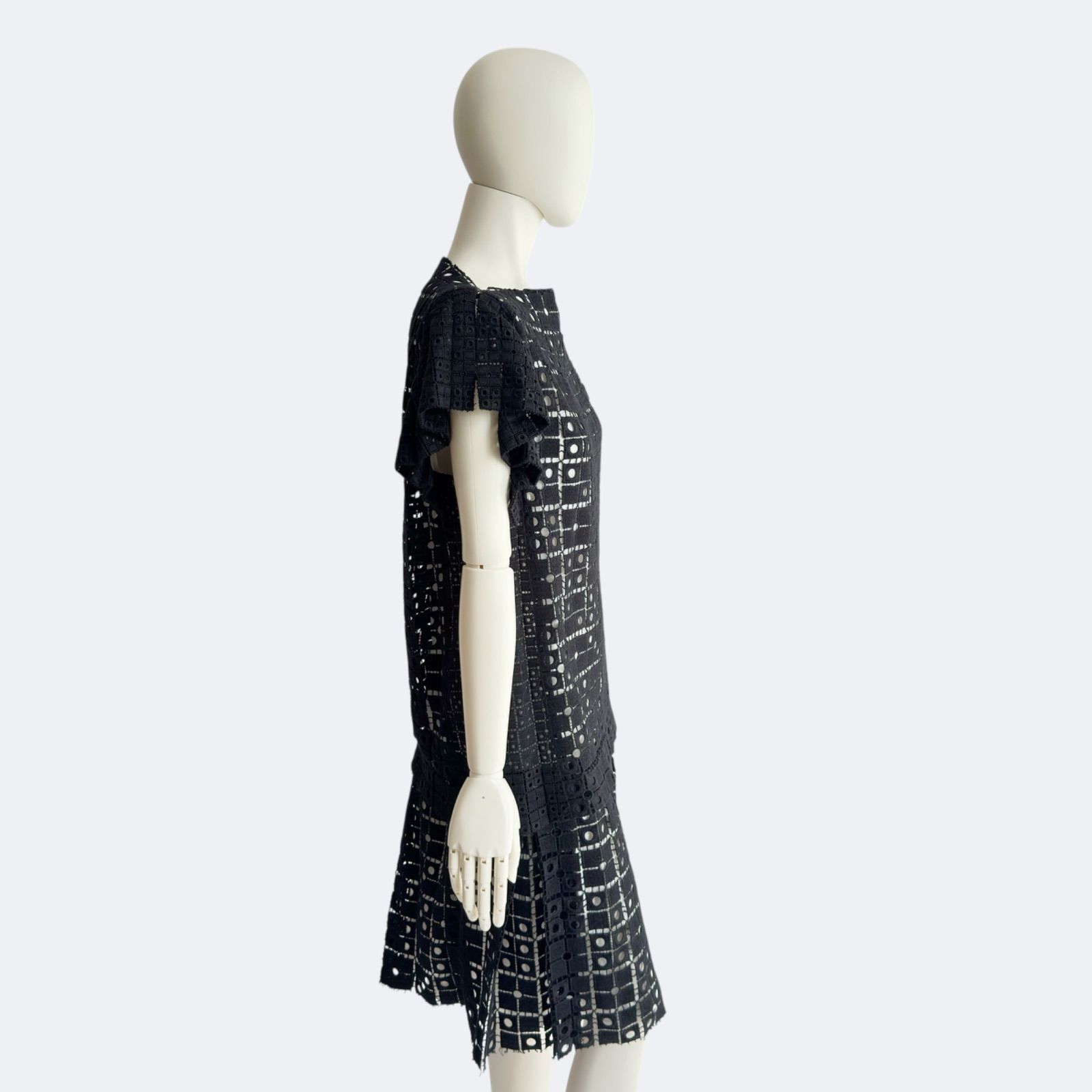 Chloé ブラック ミニワンピース 半袖