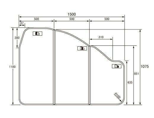 パナソニック Panasonic 松下電工 ナショナル 風呂ふた ふろふた フロフタ 組みふた 代替品 でお届け