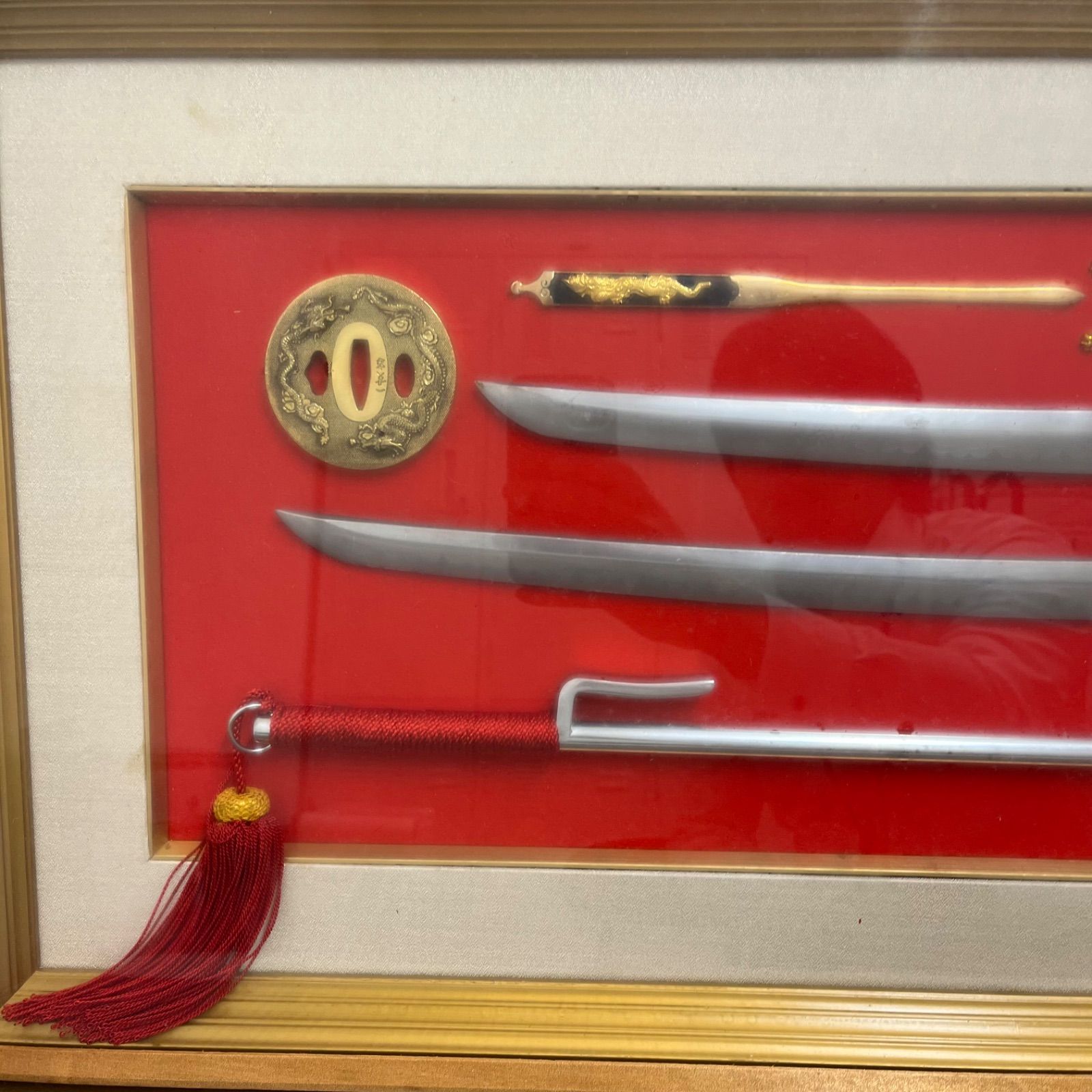 模造刀 江戸時代 刀剣額 額装 日本刀 刀剣 レプリカ インテリア 美術