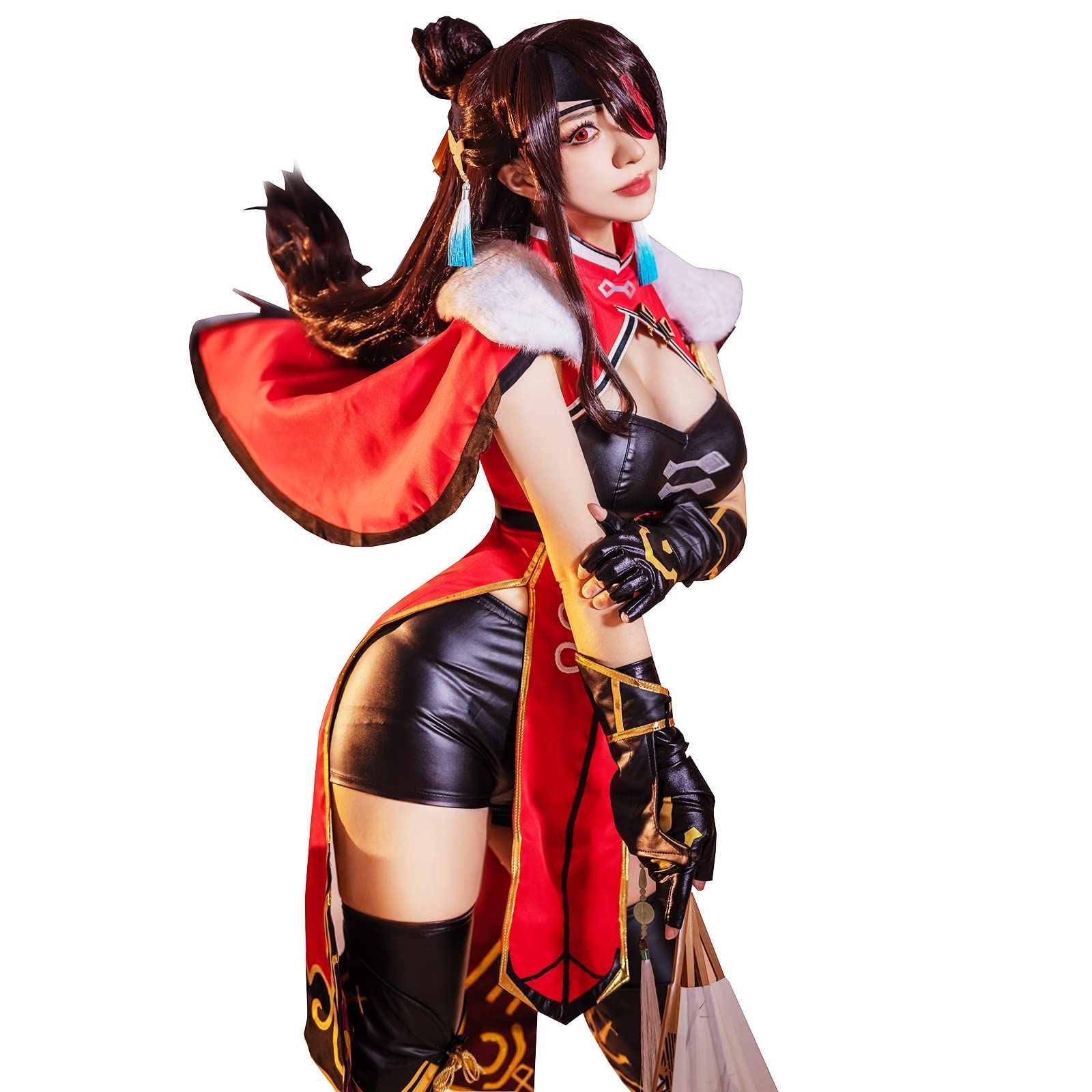 五次元 高品質 NSPSTT 原神 璃月 北斗 コスプレ衣装 無冠の龍王 北斗 コスプレ げんしん風 Genshin impact風 ホクト コスプレ ほくと 北斗 ウィッグなし BJ0925ML04