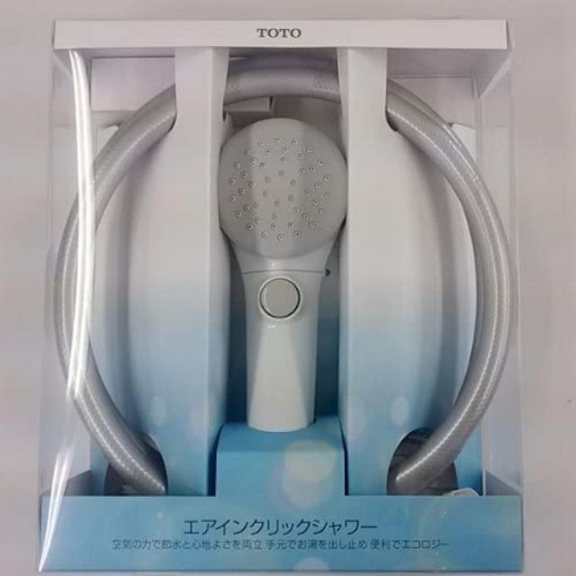 TOTO エアイン クリックシャワーヘッド 1.6Mホース 調圧弁セット アダプター付 THYC49H 節水