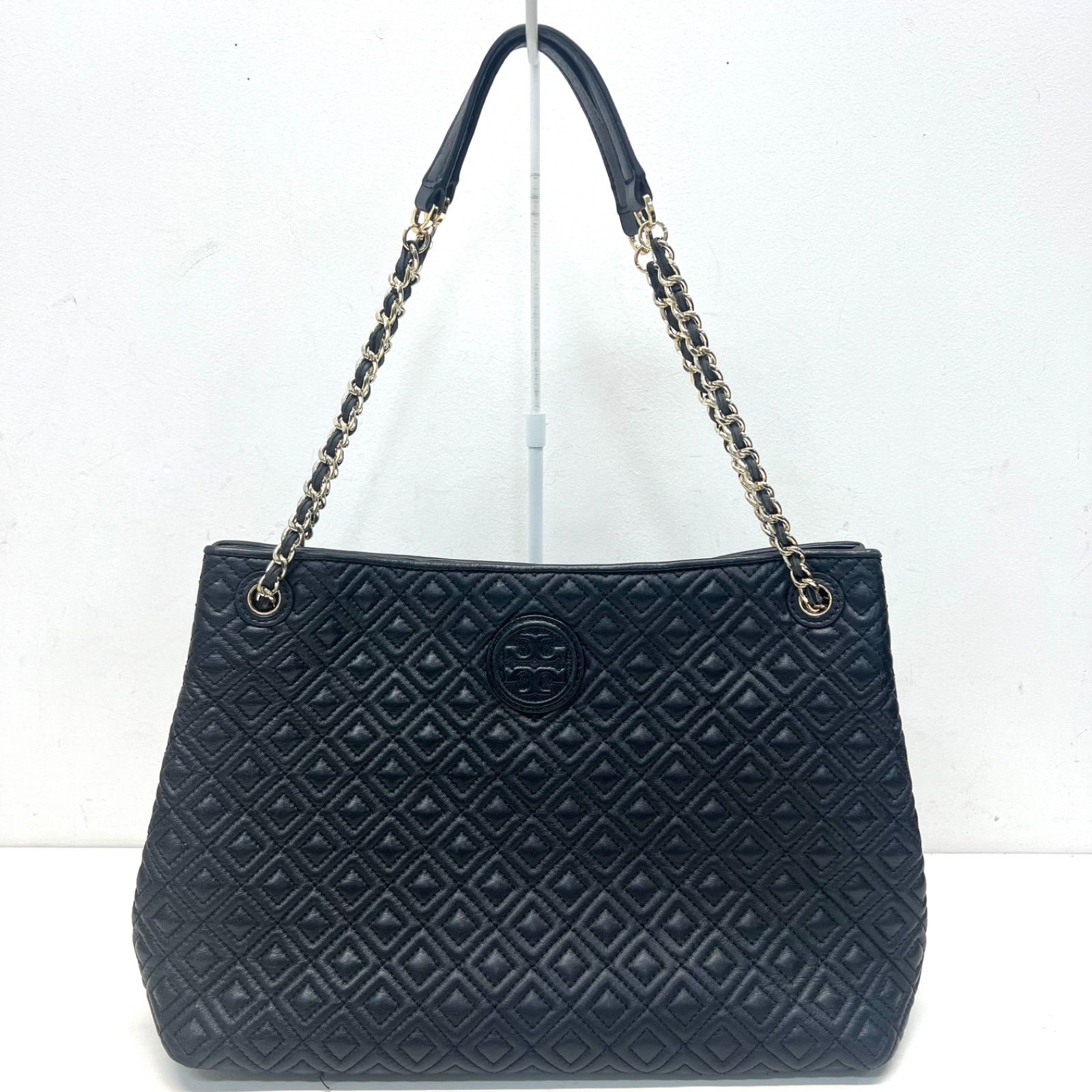 Tory Burch トリーバーチ マリオンレザー トートバッグ チェーン 