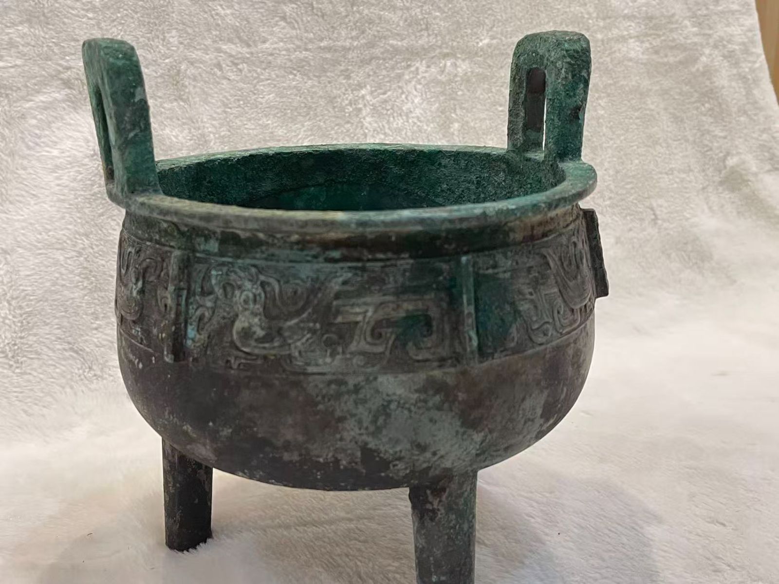 青銅器 礼器 祭礼用具 三足鼎 古董品 中国古美術 古工芸