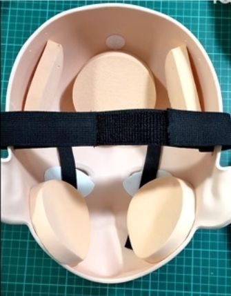 ハーフマスク カツラ付き 茶色 眼球付き 青 樹脂製 ヘッドロリータ人形 コスプレマスク 変身 仮装 着ぐるみ 二次元美少女 ハーフマスク 眼球付き カツラ付き NO.67 樹脂製 ヘッドロリータ人形