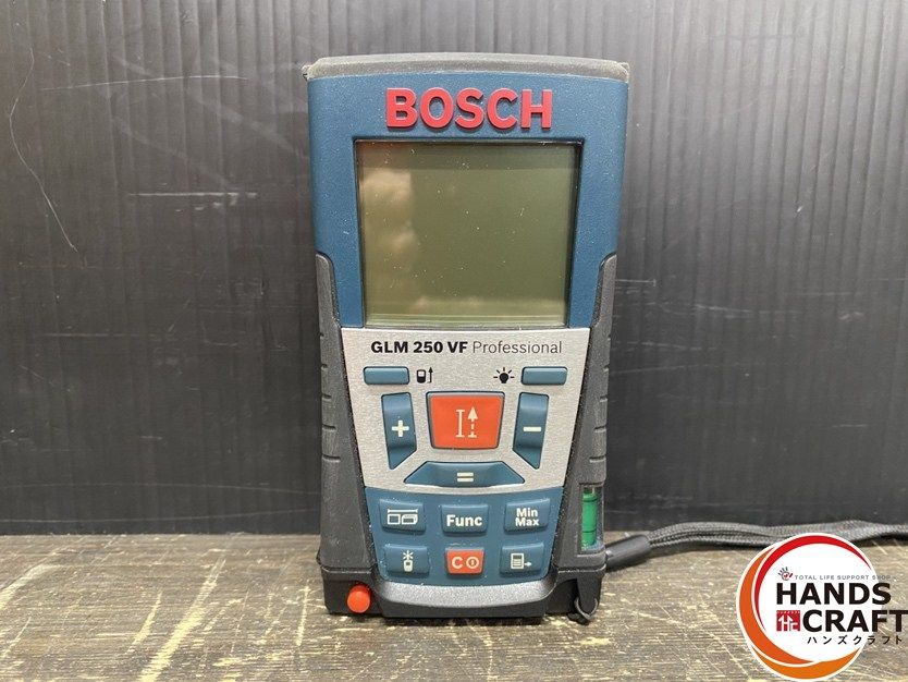 ● 品 BOSCH ボッシュ GLM250VF レーザー距離計 測定 範囲 0.05-250m 電源 単4形アルカリ乾電池×4本 ソフトケース付