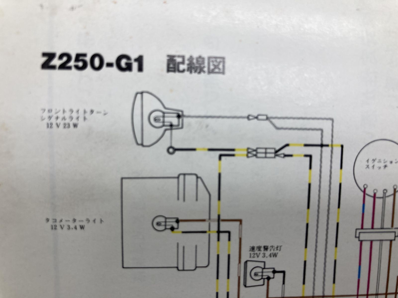 Z250LTD サービスマニュアル 1版 カワサキ 正規 中古 バイク 整備書