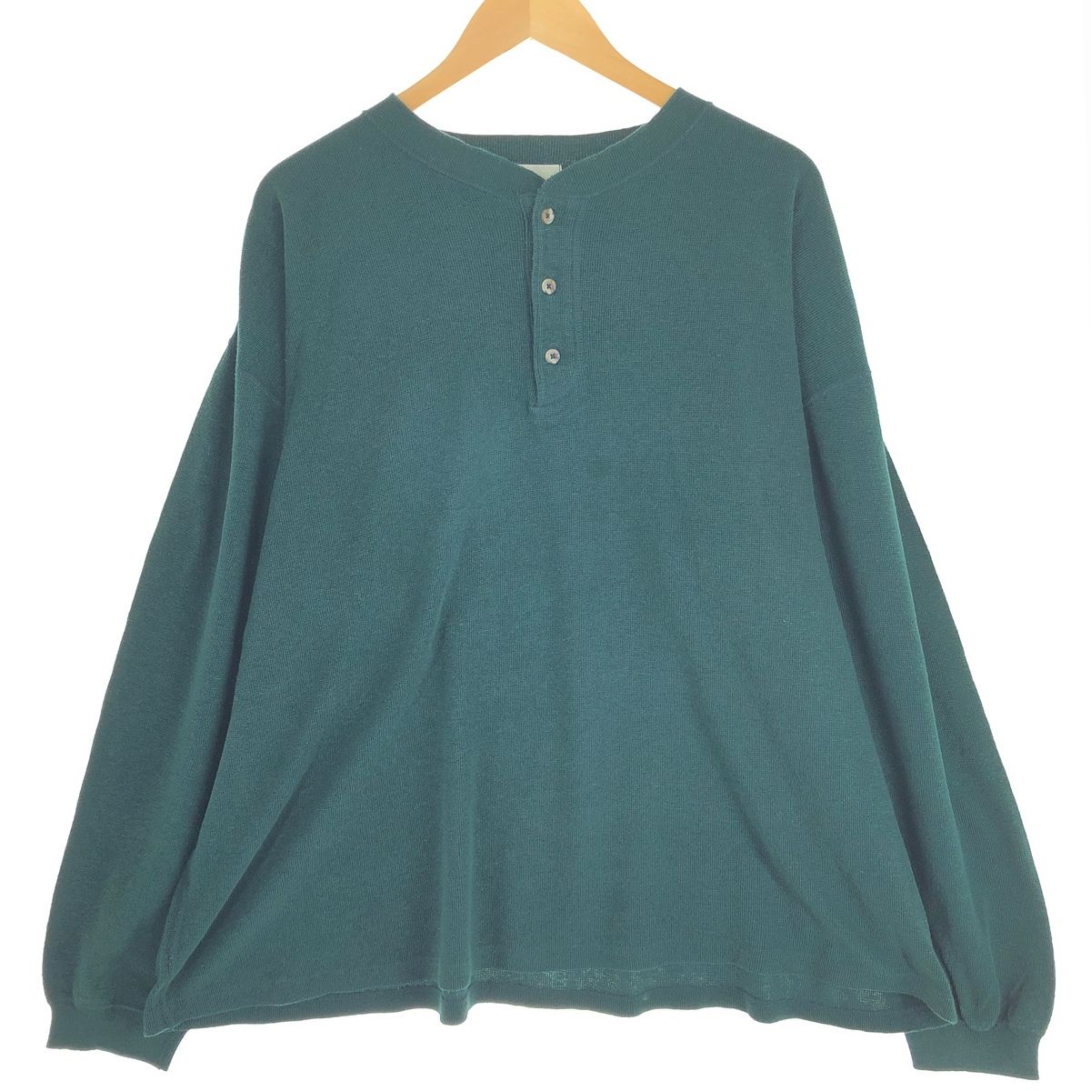 90s USA製 Eddie Bauer ボーダー ヘンリーネック ロンT Eddie Bauer ヘンリーネック ロンT 90s USA製 Eddie Bauer ボーダー