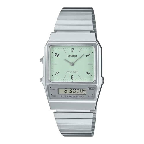 カシオ CASIO スタンダード STANDARD アナデジ クオーツ 腕時計 AQ-800E-3A ユニセックス ペールグリーン 海外モデル 並行輸入品 m f58096d1
