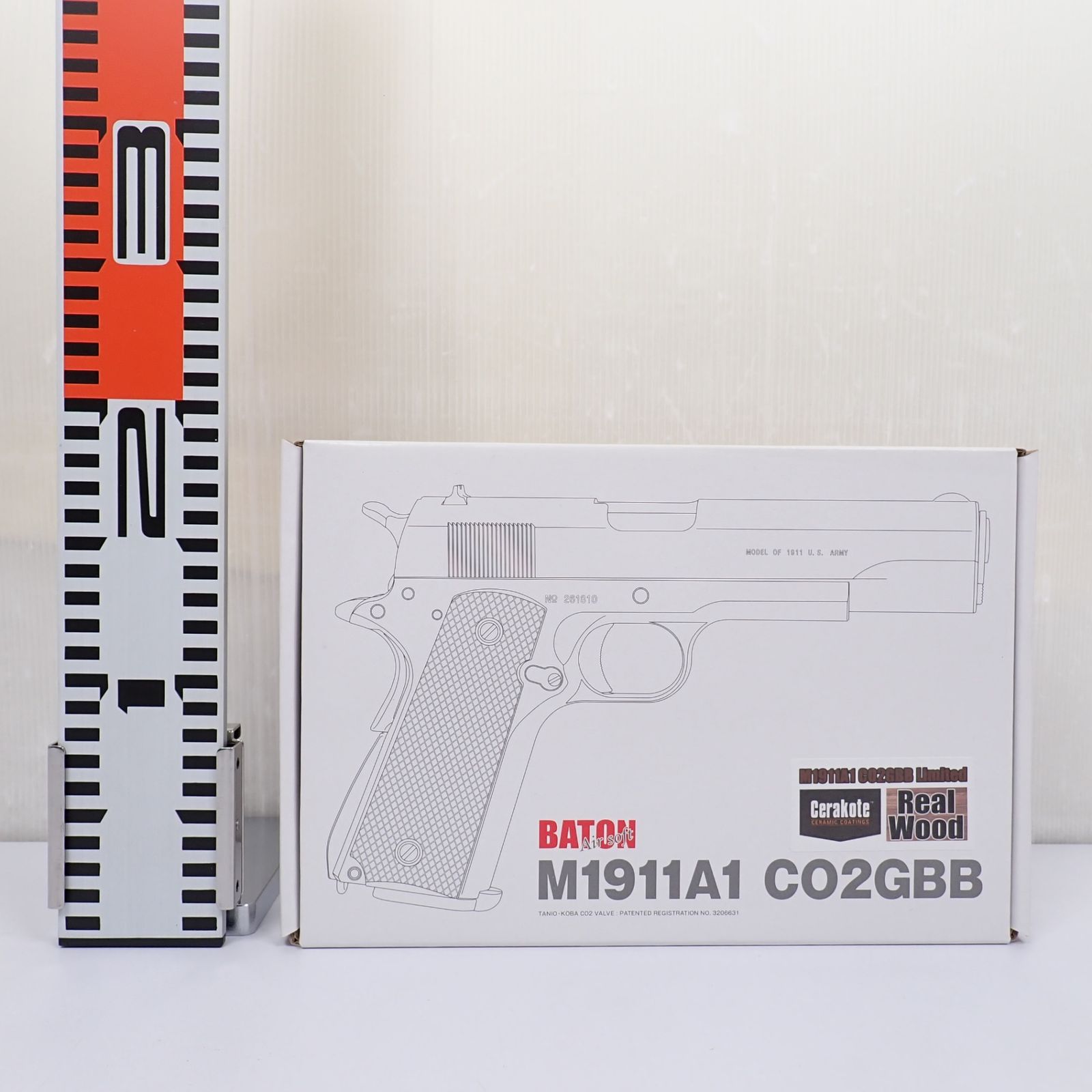 M1911A1 CO2GBB Limited セラコート リアルウッド タニオコバ ガスガン BATON airsoft バトン - メルカリ