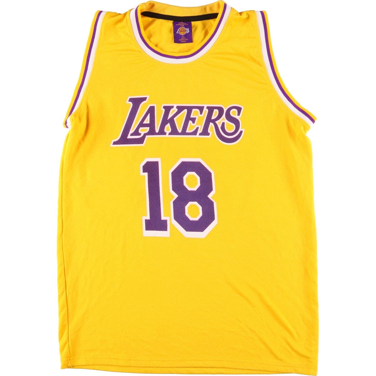 古着 NBA LOS ANGELES LAKERS ロサンゼルスレイカーズ メッシュ ゲームシャツ レプリカユニフォーム メンズXL/eaa454331