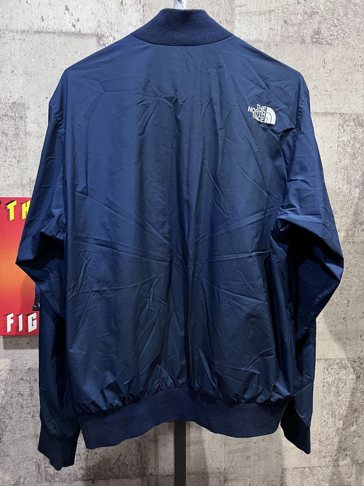 美品 ノースフェイス GORE WINDSTOPPER Q THREE JACKET 紺 L MA