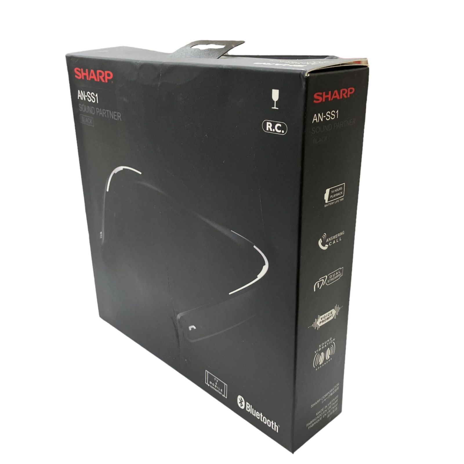 SHARP AN-SS1-B ネックスピーカー / Bluetooth SHARP◇スピーカー