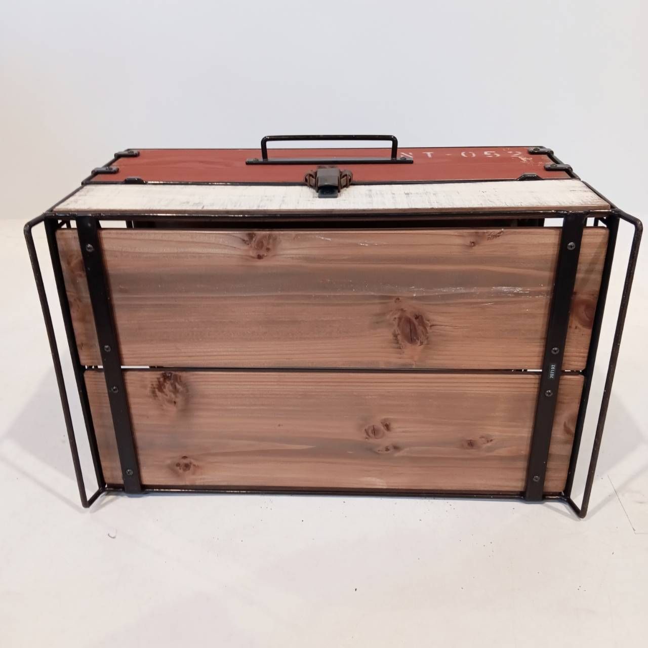 ネイチャートーンズ くるりんぱ・ストレージBOX Mサイズ レッド NATURE TONES(ネイチャートーンズ)×KOBU くるりんぱ・ストレージ