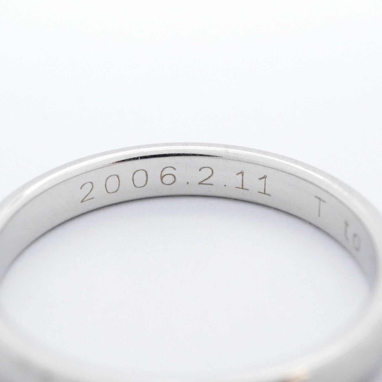 ティファニーTIFFANYハーモニーウェディングバンドリングPt950 TIFFANY&Co. ティファニー ハーモニー ウェディング バンド