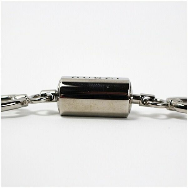 グッチ キーリング キーホルダー 美品 シルバー 中古 Aランク