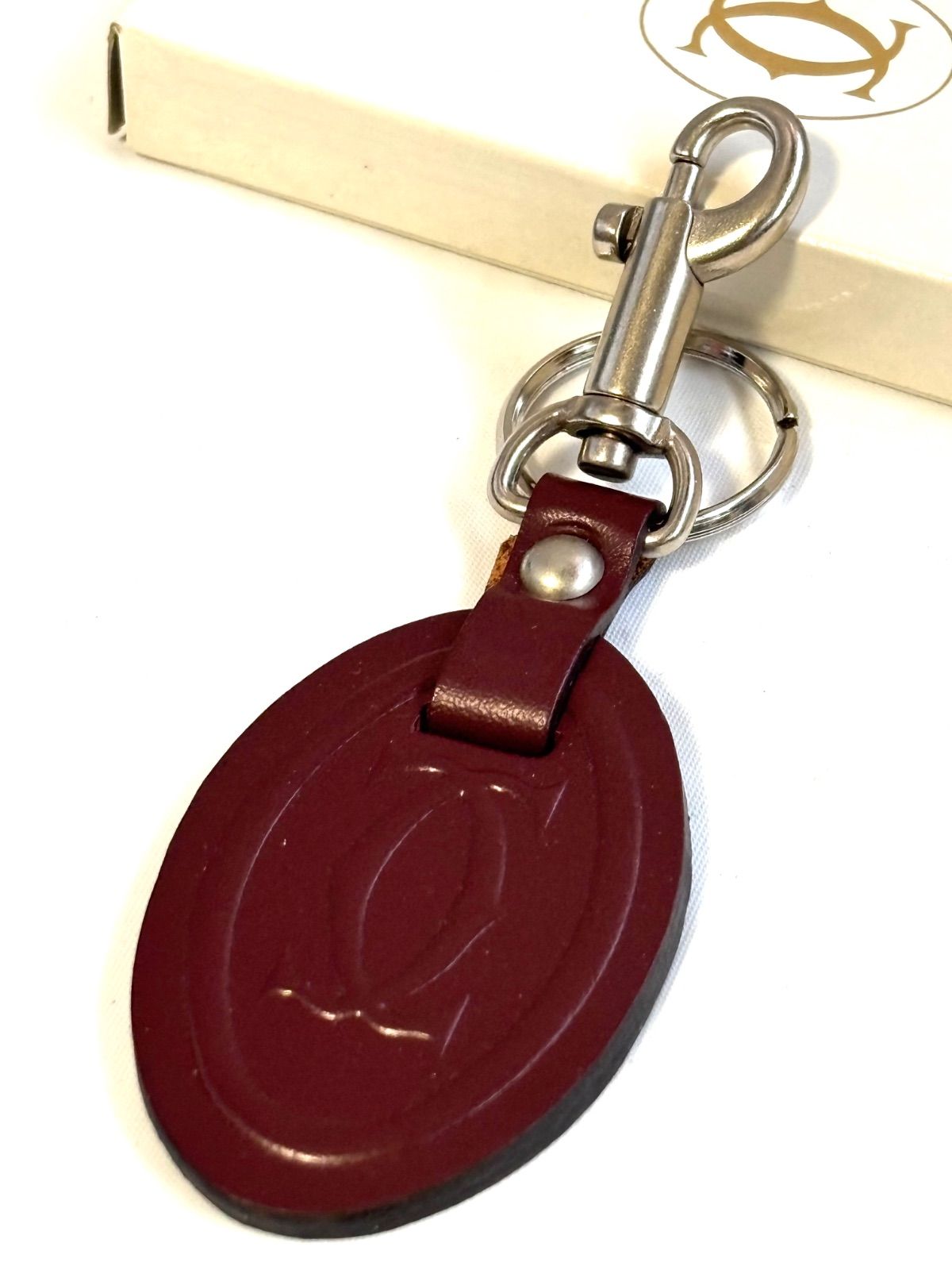 未使用 箱入 Cartier キーホルダー マストライン カルティエ