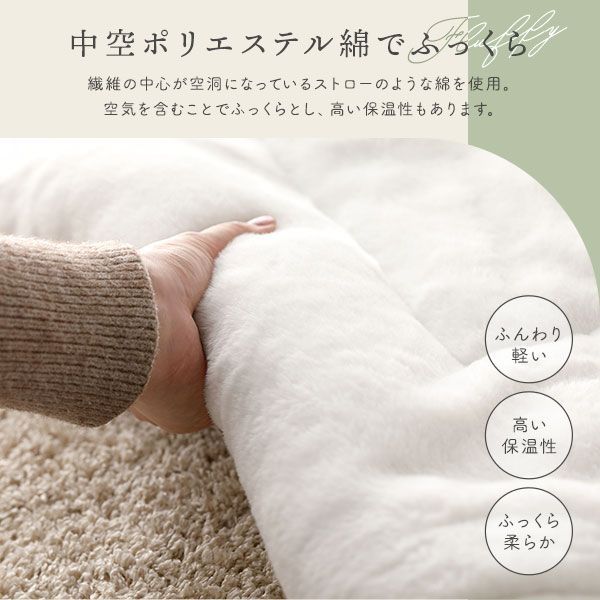 省スペース こたつ布団 正方形 約170×170cm グリーン 無地調 抗菌 防臭