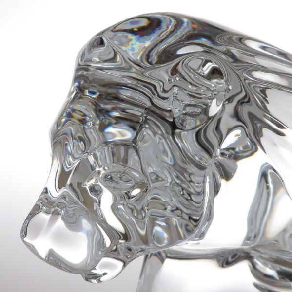 バカラ フィギュリン ○ ライオン 置物 オーナメント クリスタル