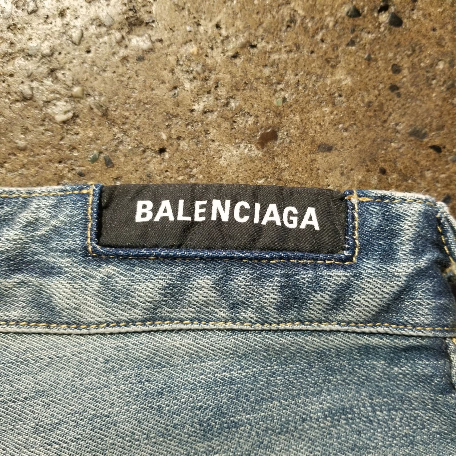 BALENCIAGA OVERSIZE BAGGY DENIM PANTS XS バレンシアガ ドロー 
